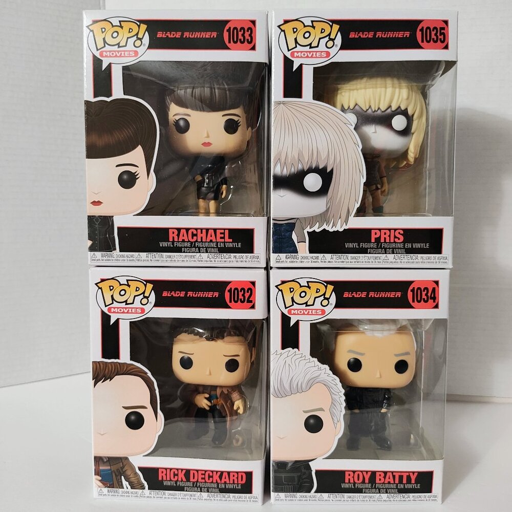 Funko Pop! Movies - Blade Runner Bundle - Deckard, Roy, Rachael and Pris